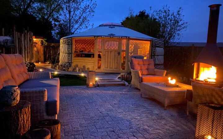 Luxe yurt met hottub bergen