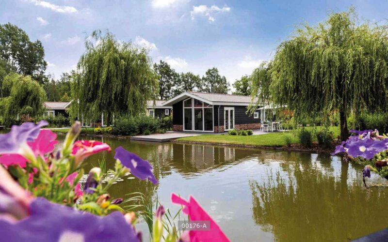 Luxe vijf persoons vrijstaand chalet op natuurrijk vakantiepark.