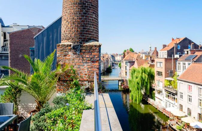 Hotel centrum gent aan het water