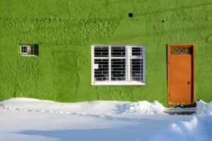 Photo huisjes in het groen